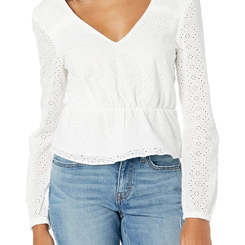 Mixology - All Eyelets on You Top NWT